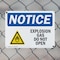 Signmission Explosive Gas Do Not Open OSHA Notice Sign, Plastic, 10in W x 7in L, 2PK OS-2PACK-NS-P-710-L-12275 - alternate 7